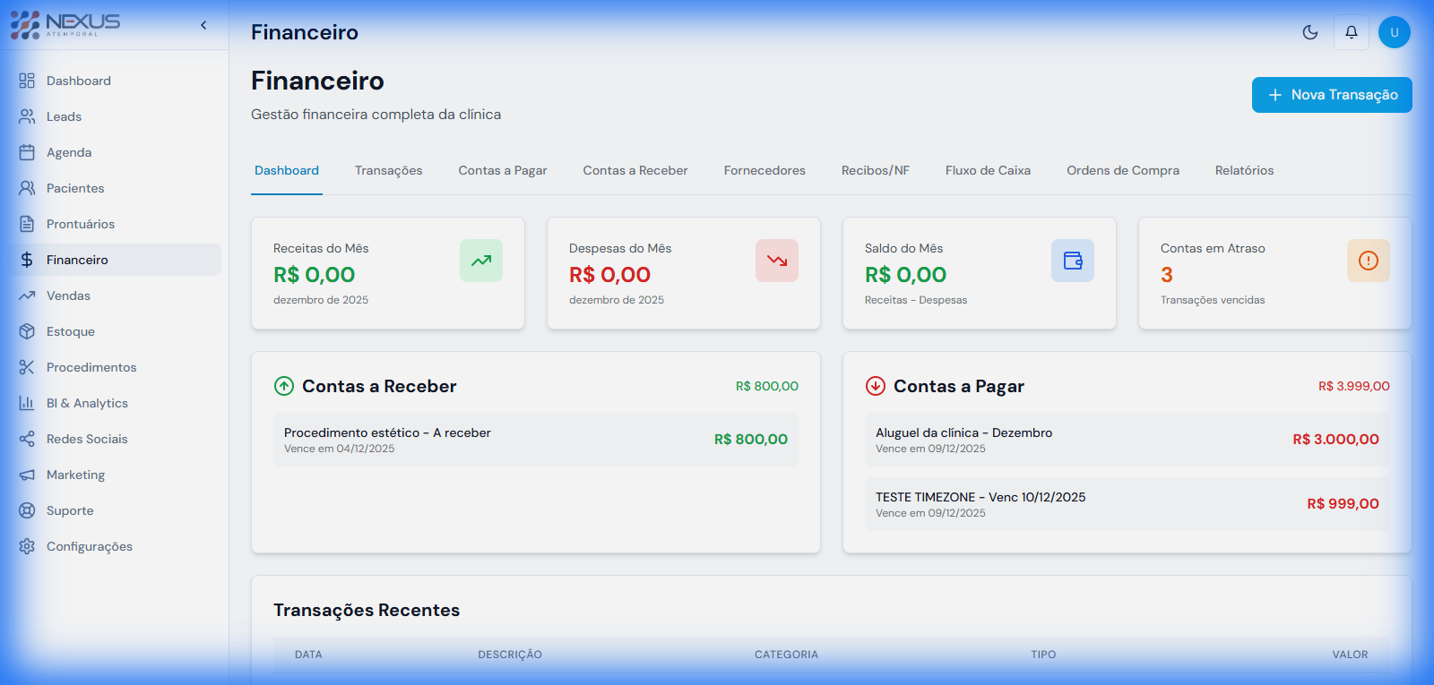 Gestão Financeira Completa